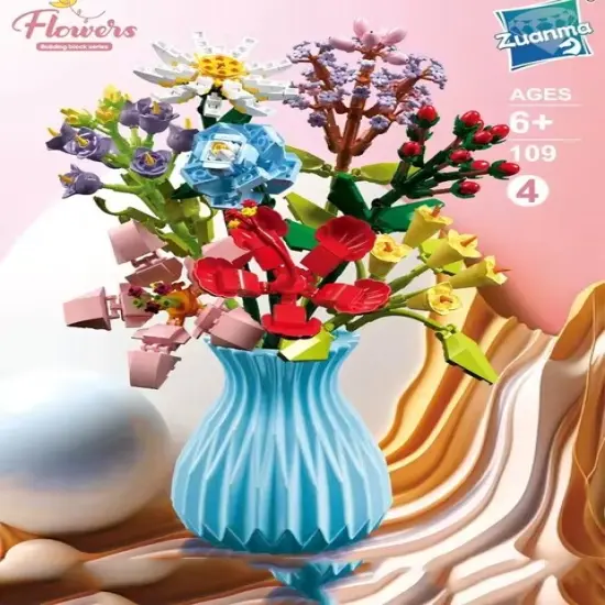 Constructor flower bouquet in a vase F07M9-4(109) {1}