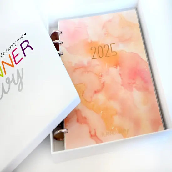 2025 Planner - Mini Horizontal Layout, Disc Bound - "Sunset Watercolor" (#1003) {7}