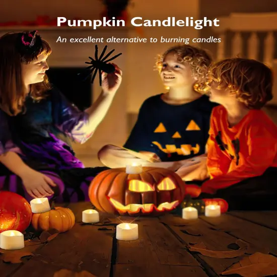 Homemory Timer Tea Lights Candles Battery Operated Candles with 6H Timer, Auto On Daily, Flameless LED Tealight Votive Candles for Table Centerpieces, Lantern, Holiday Decor, Built-in Timer, 12-Pack {3}