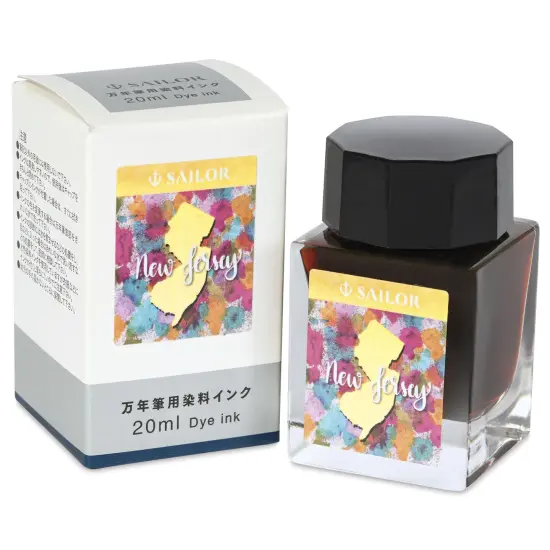 Sailor USA State Ink - New Jersey, Yellow, 20 ml {1}