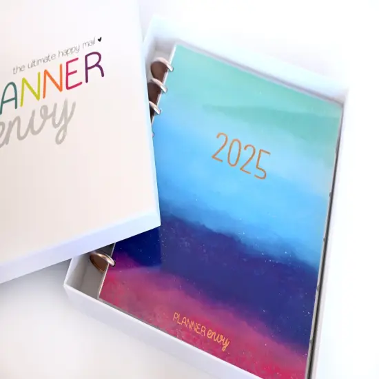 2025 Planner - Mini Horizontal Layout, Disc Bound - "Cool Hues" (#1008) {3}