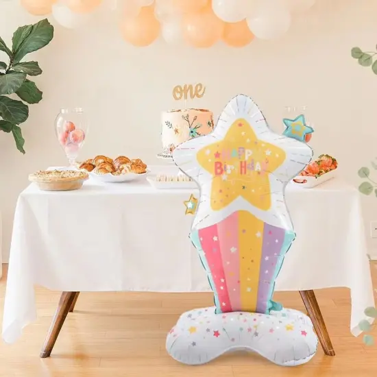 Birthday Star Standing Foil Balloon Decoration F07M1-16 {1}