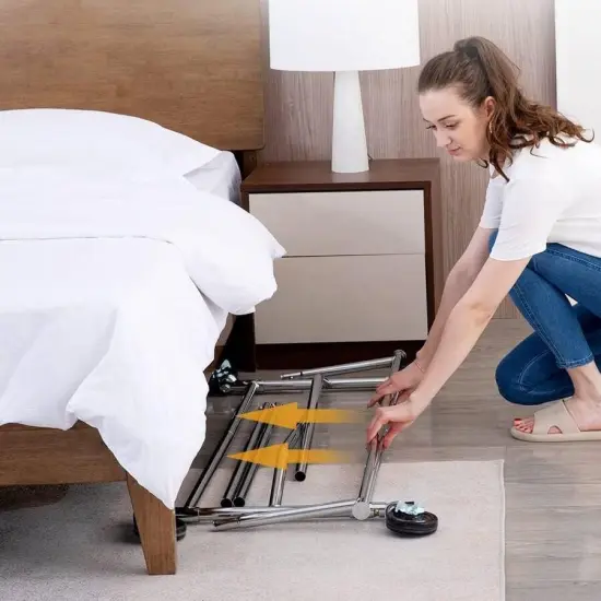 Heavy Duty Metal Clothing Garment Rack with Lockable Wheels - 250 lbs. Capacity {3}