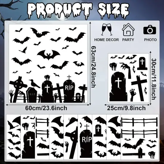 Halloween Bats Window Clings {2}