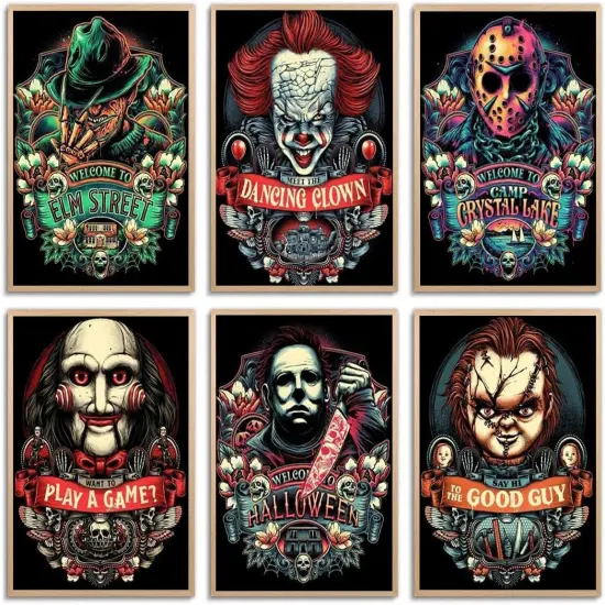 6 Pack Halloween Diamond Painting Kits {1}