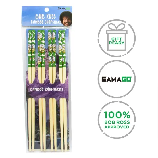 Bob Ross GAMAGO Cast Bamboo Chopsticks | Set of 4 {5}