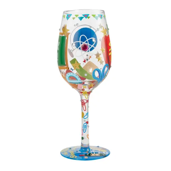 Enesco Lolita Super Teacher Wine Glass {3}
