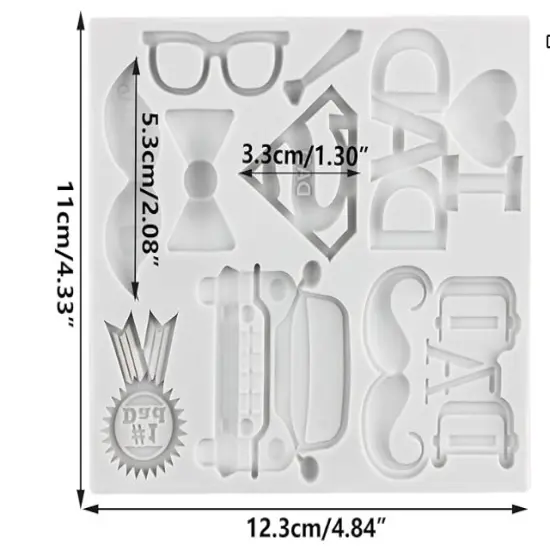 Best Dad Ever Silicone Mold {6}