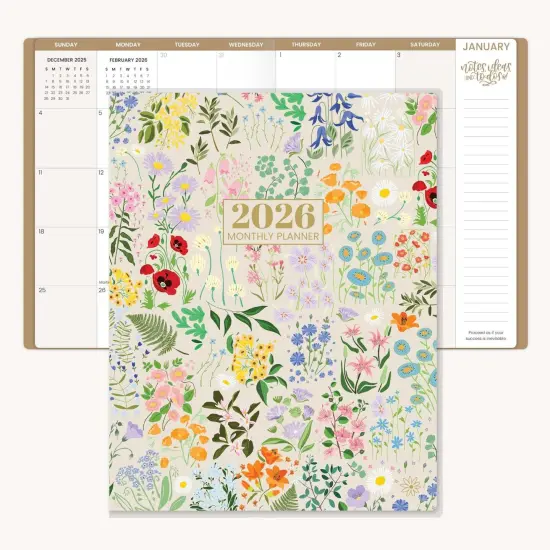 bloom daily planners 2026 Monthly Planner, 9" x 12", Garden Party {3}