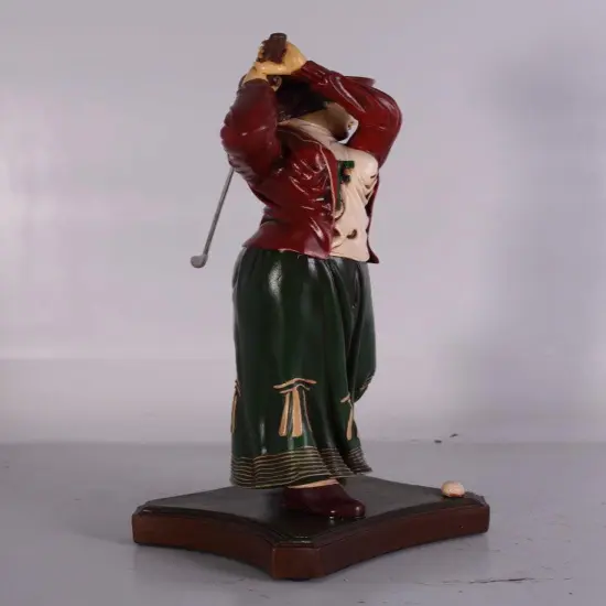 Golfer Lady Small Statue {6}