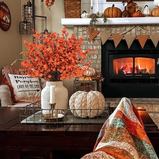 Fake Fall Flowers Real Touch Silk Flowers {3}