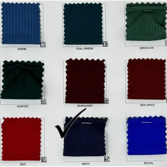 1 Yard 4x2 Yummy Brushed Rib Knit Fabric for Loungewear, Tops, Dresses 58&ndash;60 Inches Wide Navy {1}