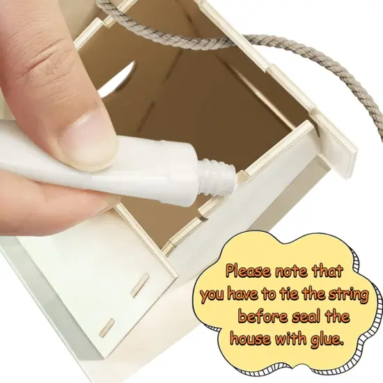 4-Pack DIY Bird House Wind Chime Kit &ndash; Build & Paint Craft Set for Kids Ages 4&ndash;8, Easter Basket Gift {6}