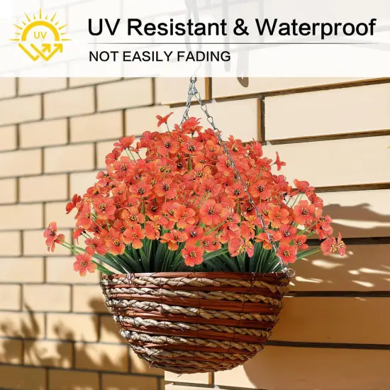 24 Bundles Artificial Fall Flowers Outdoor {3}