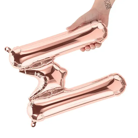 NorthStar Balloons&reg; 16 Inch Letter M Rose Gold Air Fill Only {4}