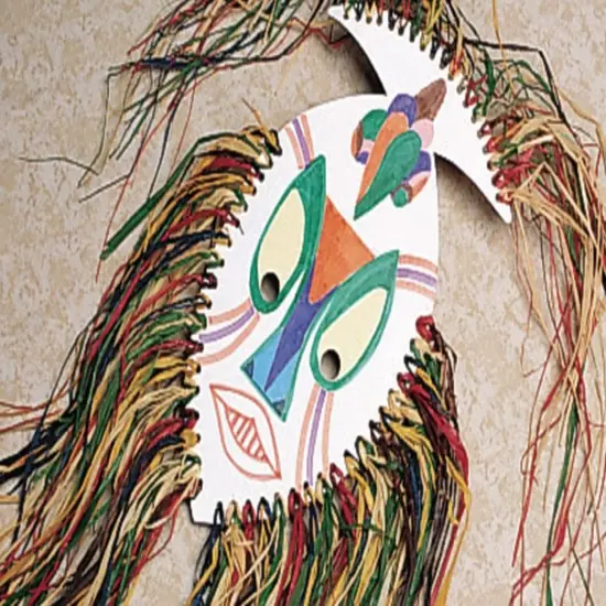 African Mask Craft Kit (Pack of 9) {1}