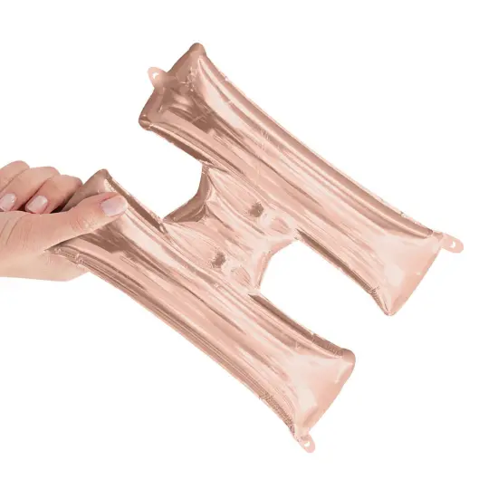 Anagram&reg; 16 Inch Letter H Rose Gold Air Fill Only {4}