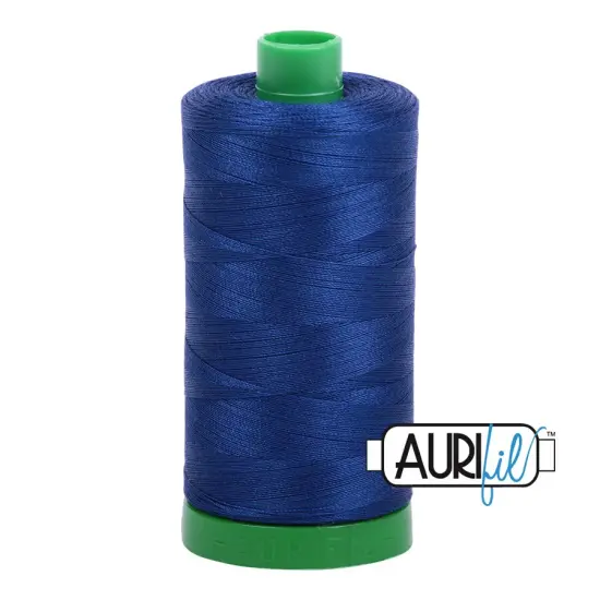 Dark Delft Blue (2780) | 40wt Large Spool (1000M / 1094Y) | Aurifil Thread {1}
