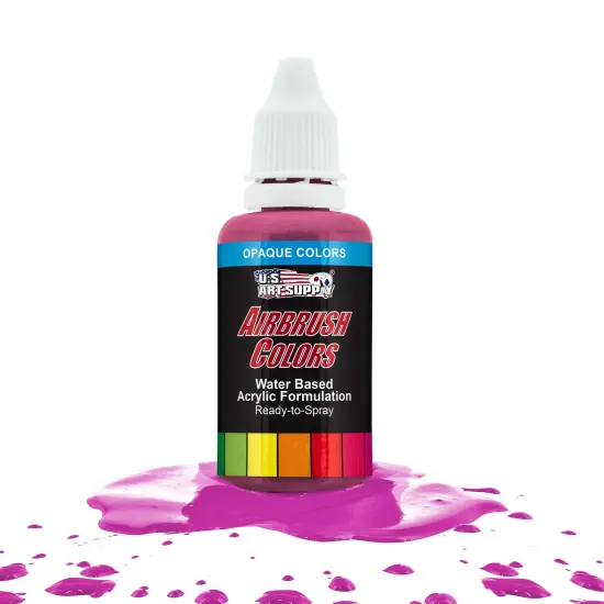 Hot Pink, Opaque Acrylic Airbrush Paint, 1 oz. {1}