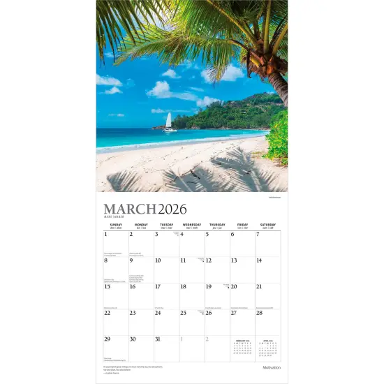 Motivation | 2026 12 x 24 Inch (Hanging) Monthly Square Wall Calendar | Foil Stamped Cover {3}