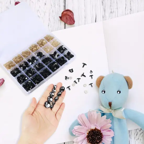 Safety Eyes for Amigurumi - Crochet Eyes with Washers {5}