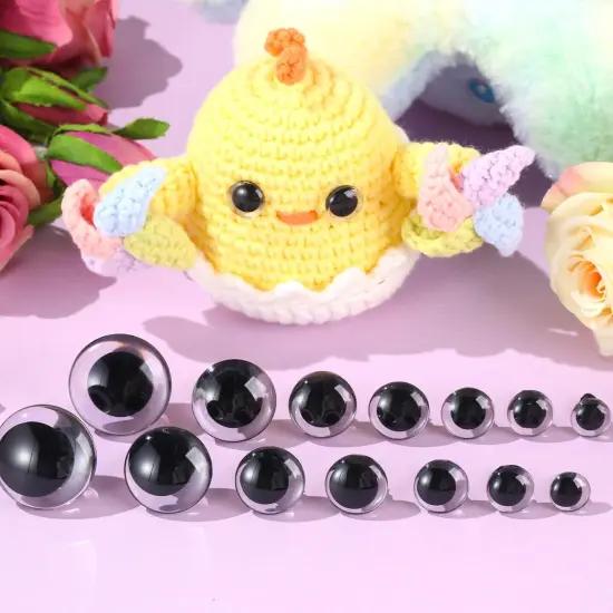 160PCS Clear Safety Eyes 12-30MM Safety Eyes {5}