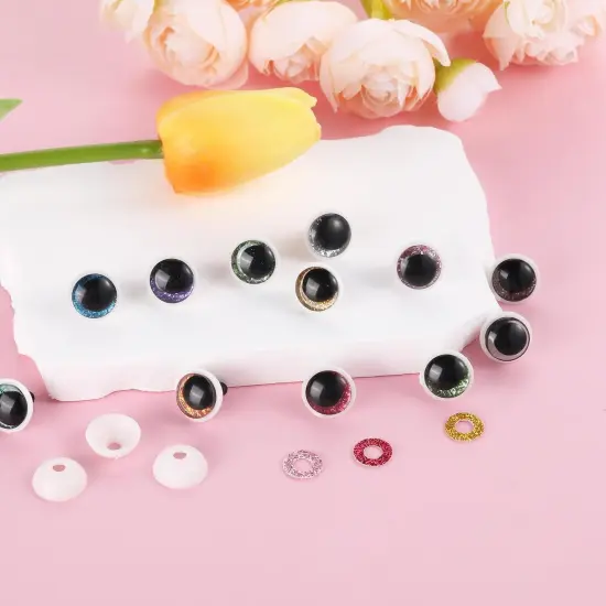 120 Pcs 3D Glitter Eyes for Crochet Animals {2}