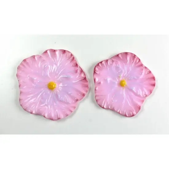 10.5" x 5.5" x 1.75" Two Small Hibiscus Glass Fusing Kiln Mold {2}