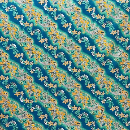 1 Yard Diagonal Tiare Lei Fabrication, 100% Polyester Fabric, 36in L x 45in W Black {7}