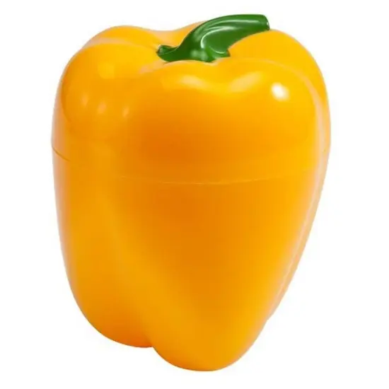Hutzler Pepper Saver Keeper Storage Container - Keeps Fresh Longer - 2 Pack - Orange & Yellow Default Title {4}