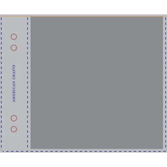American Crafts Page Protectors Top-Loading 6"X6" 10/Pkg-(1) 6"X6" Pocket {2}