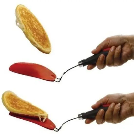 Norpro Small / Large Grip-EZ Stainless Steel / Nylon Flexible Turner Spatula Set {5}