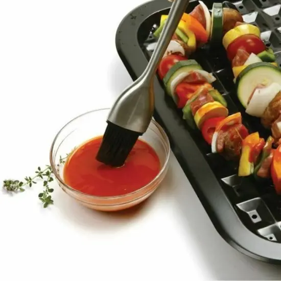 Norpro 12" Long Stainless Steel Handle Silicone BBQ Basting Brush {3}