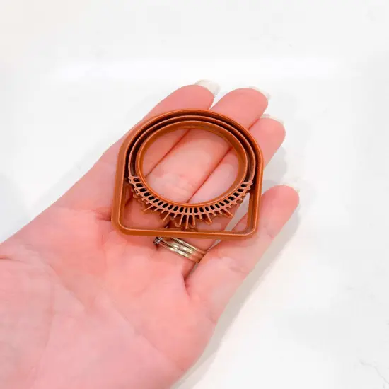 BRASS HOOPS | THERETRODOLLHOUSE COLLAB | POLYMER CLAY CUTTER {2}