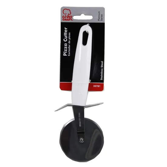 Chef Craft Pizza Cutter with 2.5" Stainless Steel Blade Slicer Wheel and Thumb Guard {3}