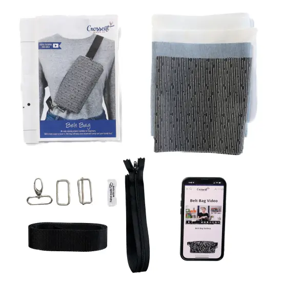 Crosscut Sewing Co.&reg; Belt Bag Sewing Project Kit - Beginner Friendly DIY Sewing Kit Line up {6}