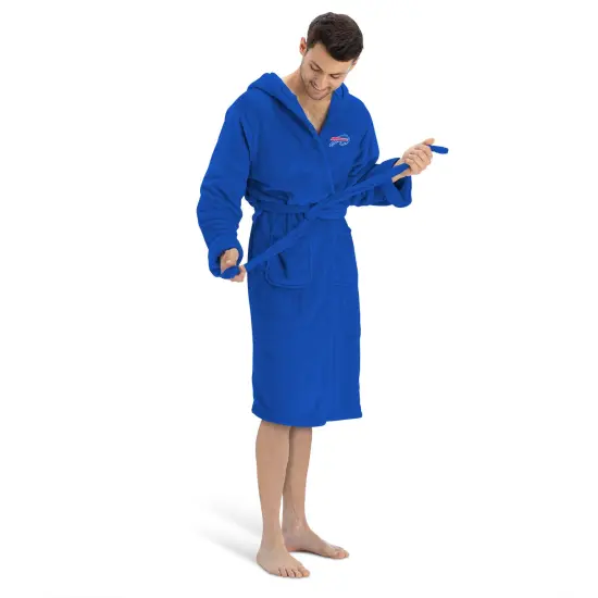 Buffalo Bills NFL Hooded Silk Touch Bath Robe 26&times;47 Inches {4}