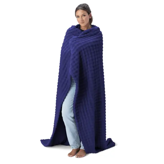 Ultra Soft Velvet Throw Blanket Patriot Blue 60X70 Inches {3}