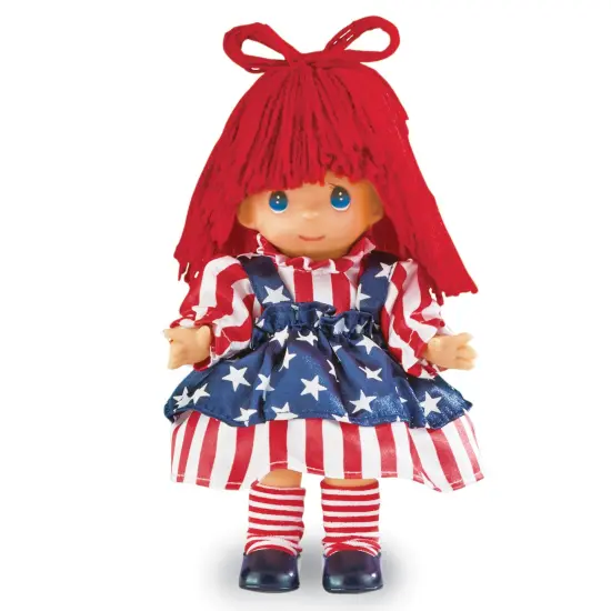 Collections Etc Collectible Precious Moments Patriotic Raggedy Ann Doll {1}