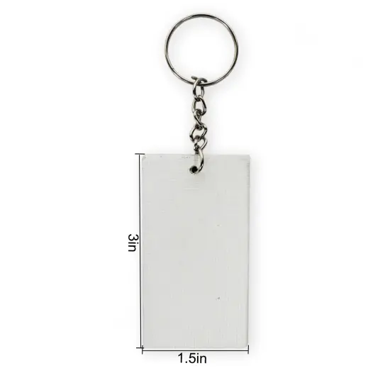 Little Birdie Customizable Canvas Keychain MDF 4/Pkg-1.5"X3" {5}