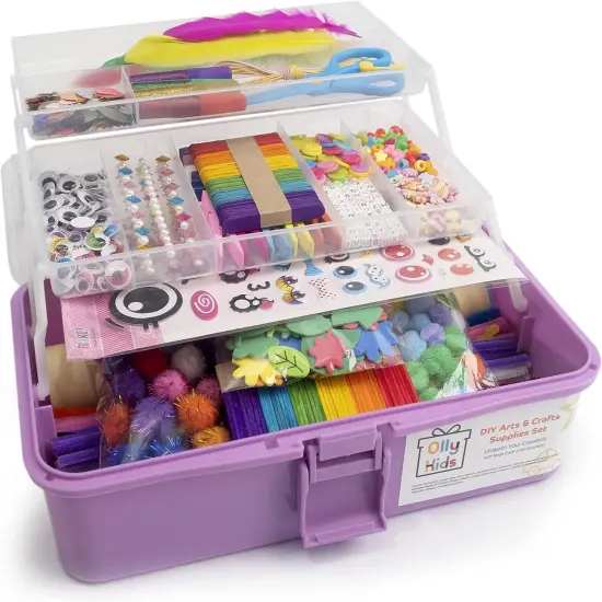 Kids Arts and Crafts Supplies Set- 1000+ Pieces {1}