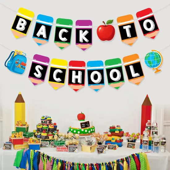Back to School Decorations Banner {3}