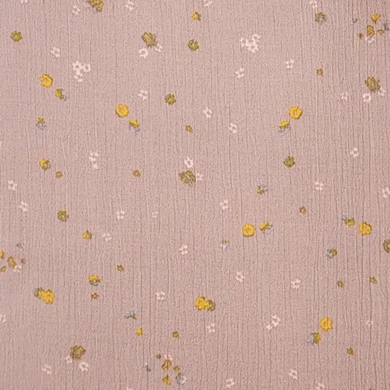 1 Yard Soft Mauve Rayon Crinkle Woven Fabric 50/52 Inch Wide Perfect for Sewing Projects {2}