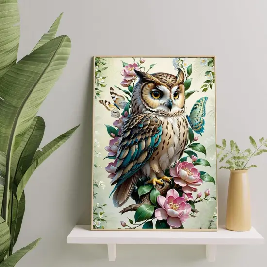 5D Owl Diamond Painting Kits 12x16inch, B11737 {3}