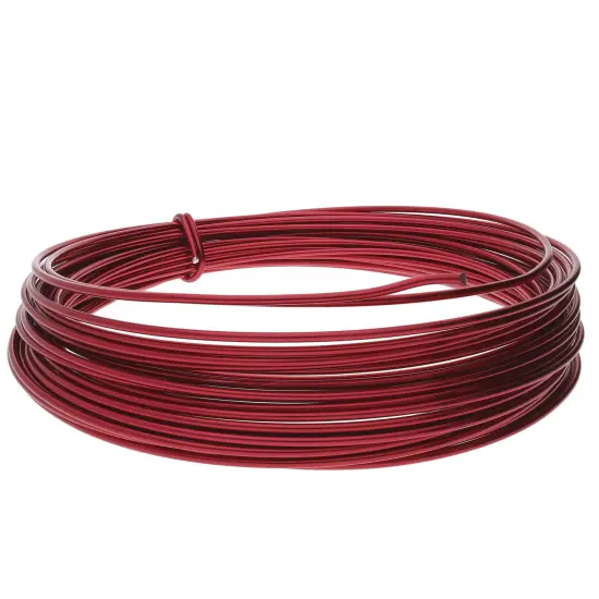 The Beadsmith 12-Gauge Anodized Aluminum Wire for Jewelry Making, Metal Wire for Wrapping Red {2}