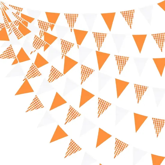 32Ft Orange Party Decorations {1}