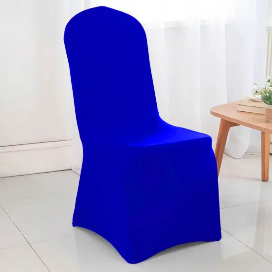 Royal Blue Spandex Banquet Chair Cover with Stretch Fit for Elegant Event Seating {3}