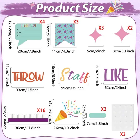 Staff Shout Out Like Confetti Bulletin Board Set Decorations {2}