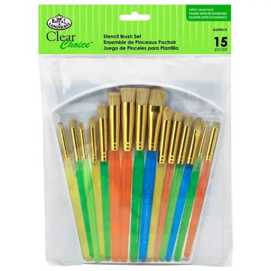 CLSTEN-15 | Clear Choice&trade; 15pc Stencil Brush Set {1}
