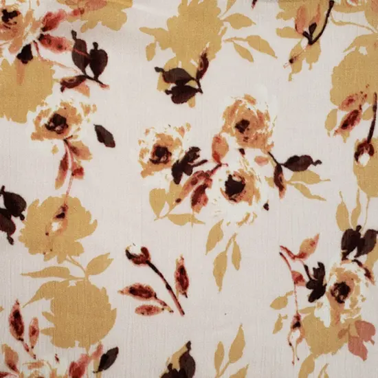 1 Yard Beige Mauve Rayon Crepon Fabric 50/52" Soft Crinkle Apparel Fabric for Garment {2}